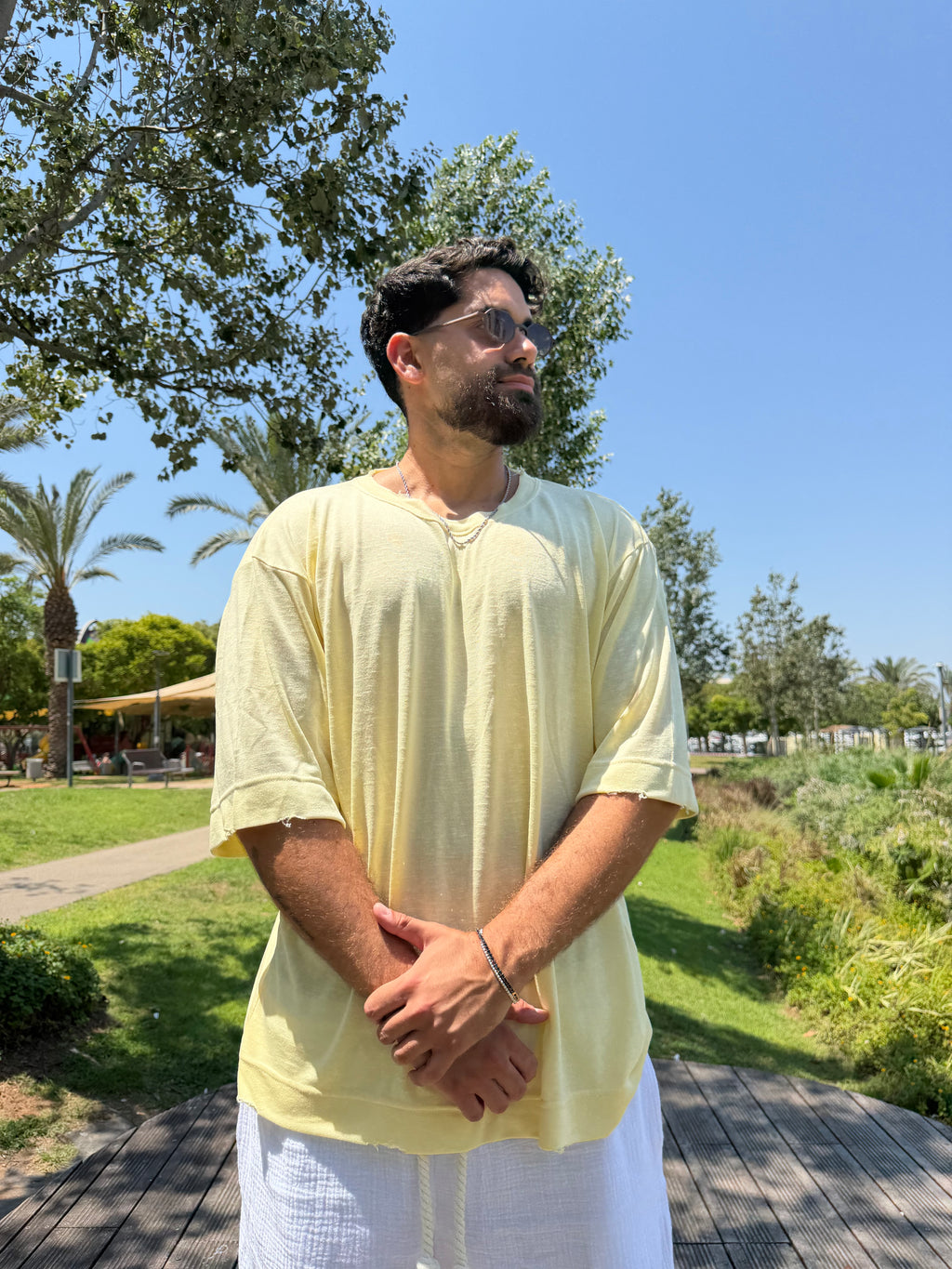 Riviera Linen Tee – Banana
