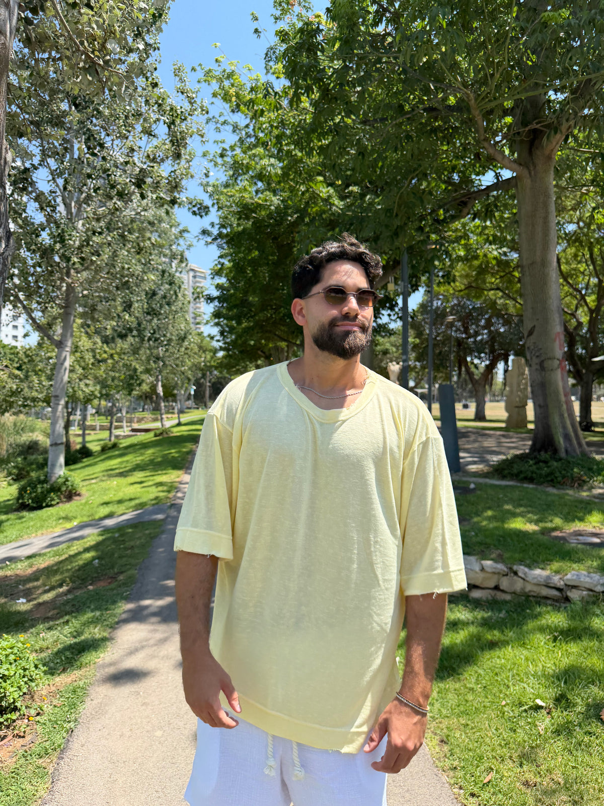 Riviera Linen Tee – Banana