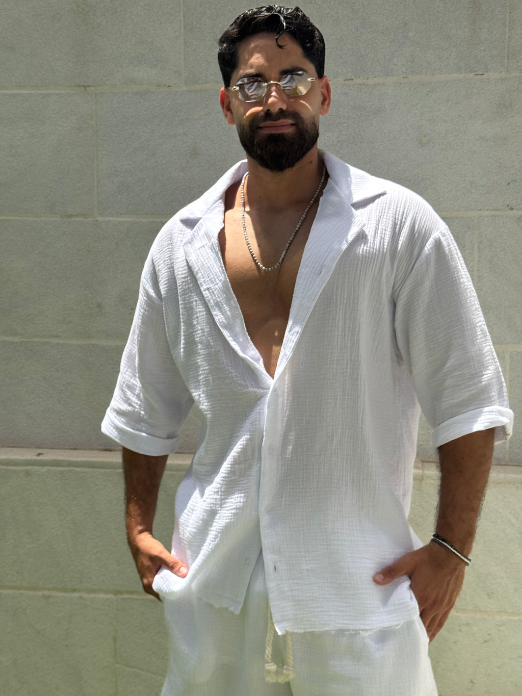 AROESTO Riviera Tetra Shirt – White