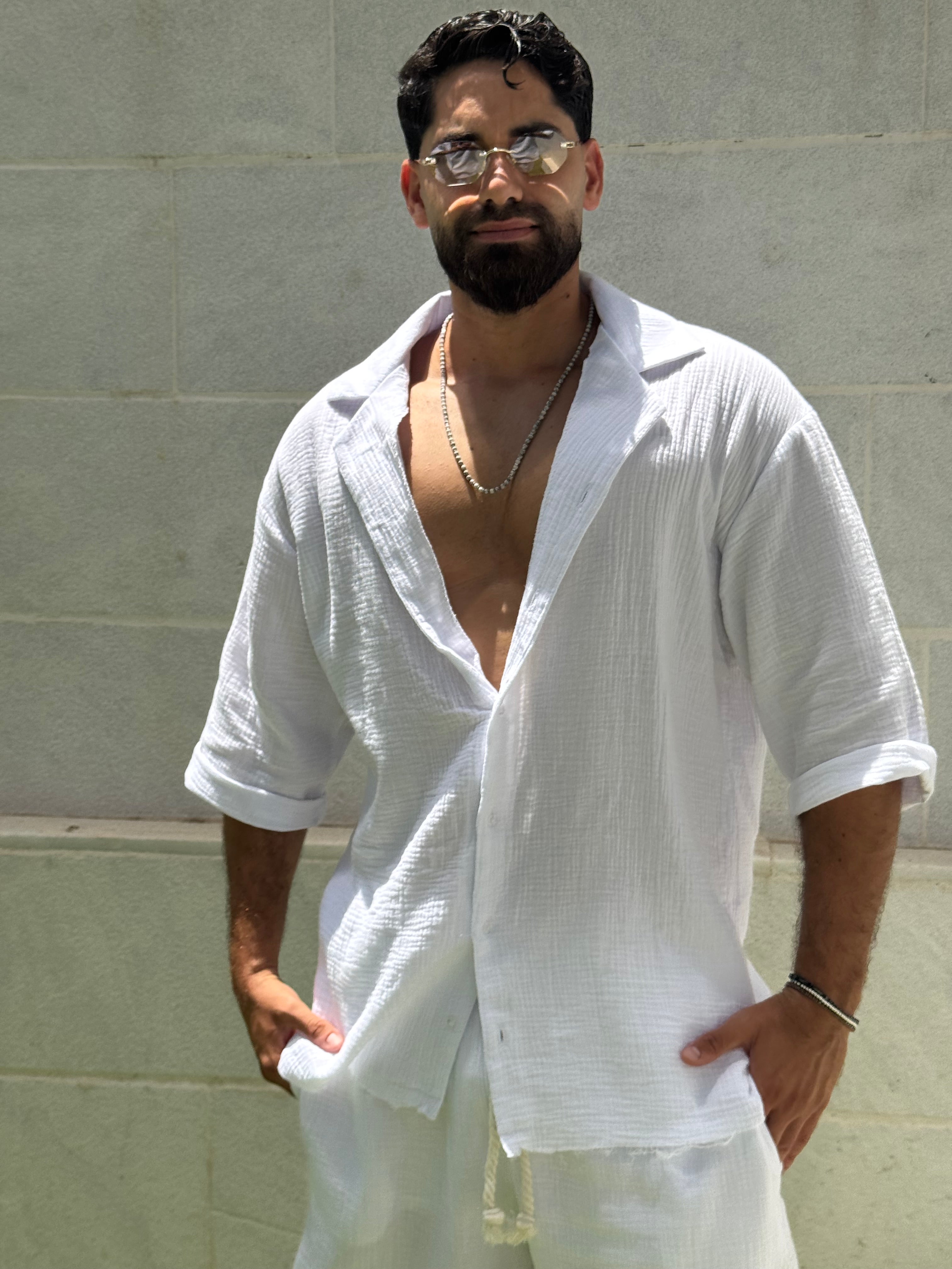 AROESTO Riviera Tetra Shirt – White